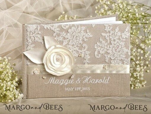 WEDDING GUEST BOOKS Rustic Burlap Linen PhotoBook Presonalised Wedding Guest Book, Rustic Instant Photo Book  Burlap  Instax Wedding Photo Guestbook