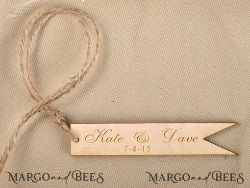 WEDDING FAVORS Wedding Favor Wood Tags wedding Favors, heart or custom design wooden tag
