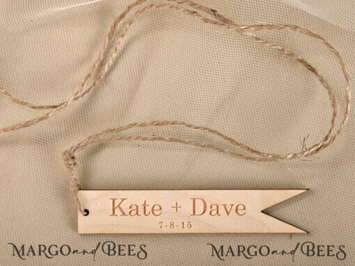 WEDDING FAVORS Wedding Favor Wood Tags wedding favor, engraved tag