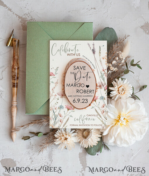 SAVE THE DATES rustikale Boho-Magnete Hochzeits-Save-The-Date-Karte und Holzscheiben-Magnet, handgefertigte Save-Our-Date-Holzscheiben-Magnete, Boho-Save-Our-Date-Karten Holzmagnetkarten, Boho-Hochzeits-Save-The-Date-Karten und Scheibenmagnete