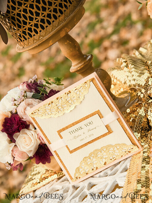 THANK YOU CARDS glitter 