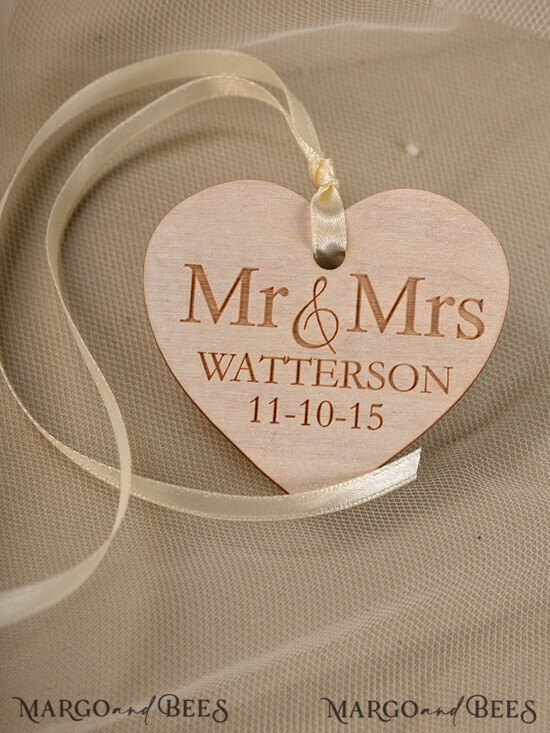 HOCHZEITSGESCHENKE Hochzeitsgeschenk Holzetiketten romantische Hochzeitsgeschenke, gravierte Holzanhänger 15/drw/wt