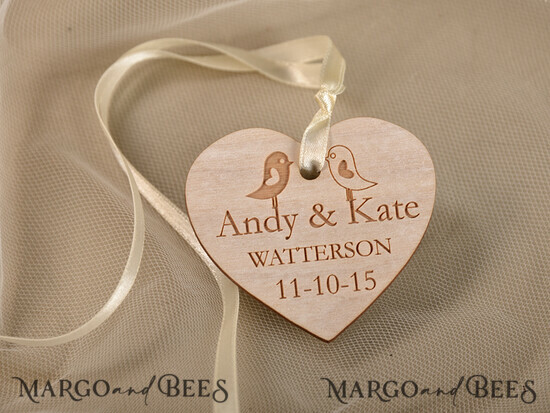 HOCHZEITSGESCHENKE Hochzeitsgeschenk Holzetiketten niedliche Hochzeitsgeschenk-Karten, maßgeschneiderte Holzmarke 18/drw/wt