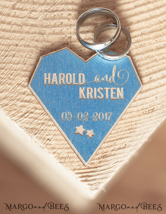 HOCHZEITSGESCHENKE Hochzeitsgeschenk Holzetiketten Hochzeitsgeschenke, individuell gestalteter Holzanhänger 35/woodmagnets/wt