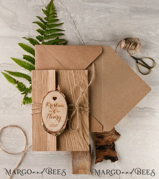 WEDDING INVITATIONS forest / Mountains / woodland theme Unique wedding invitations, country barn stationery 001/WMtk/z