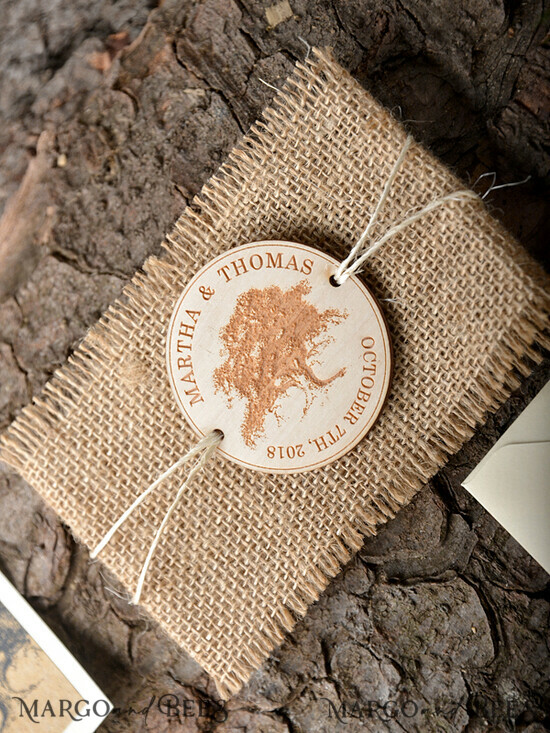 WEDDING INVITATIONS forest / Mountains / woodland theme Wedding invitations designs, natural rustic stationery 27/wood/z