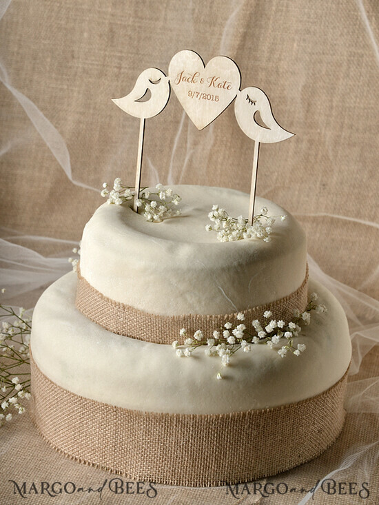 CAKE TOPPER RUSTIC topper, wooden 17/RUS/CT