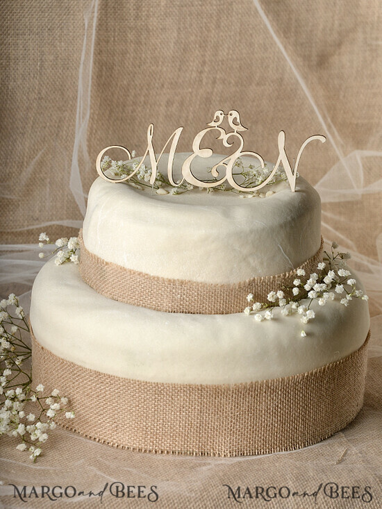 CAKE TOPPER RUSTIC wedding cake topper, rustic 22/RUS/CT