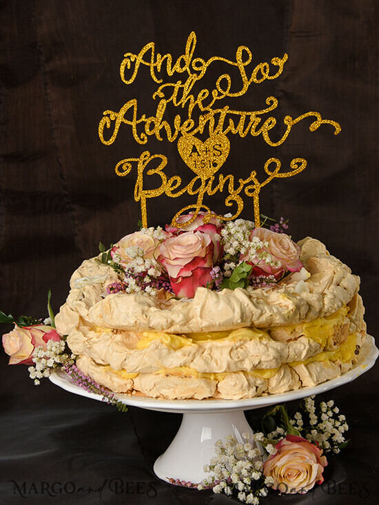 CAKE TOPPER glitter wedding cake topper, sparkle cake topper 18/gltt/CT