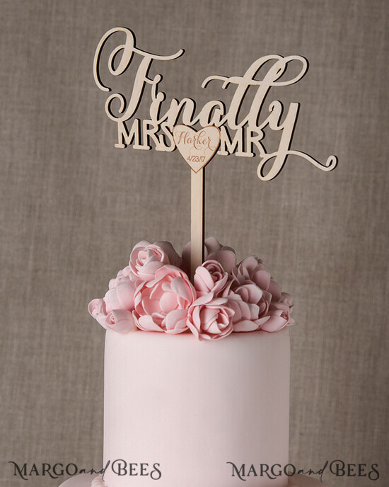 CAKE TOPPER wood wedding cake topper, lasercut wooden cake topper 20/rst/CT