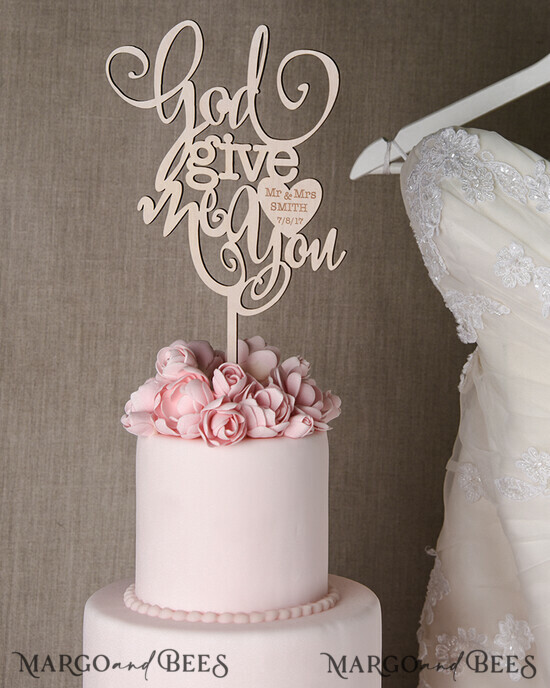 CAKE TOPPER wood wedding cake topper, lasercut wooden cake topper 23/rst/CT