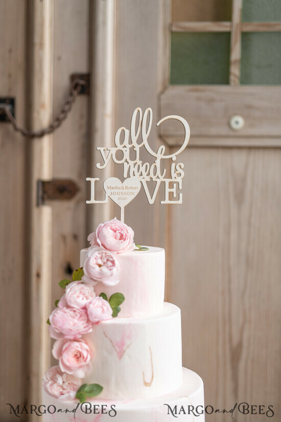 CAKE TOPPER wood wedding cake topper, wooden cake topper 100/rst/CT