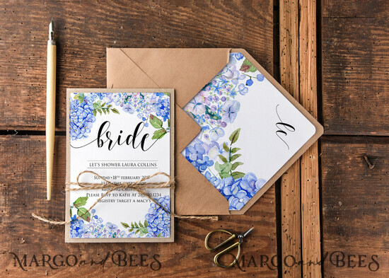 BRIDAL SHOWER INVITATIONS watercolor elegant 10/Bhk/BS
