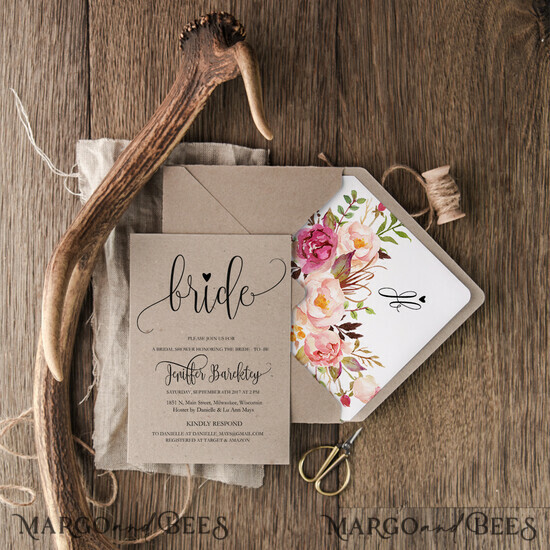 BRIDAL SHOWER INVITATIONS botanical blossom 001/BCCs/BS