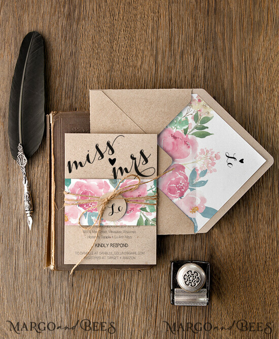 BRIDAL SHOWER INVITATIONS botanical elegant 03/Wcg/BS