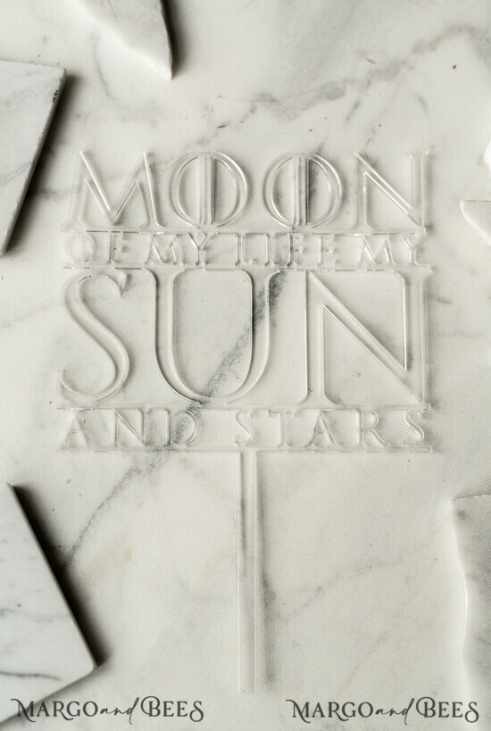 CAKE TOPPER Acrylic cake topper lasercut unique acrylic transparent  1/GOT/st