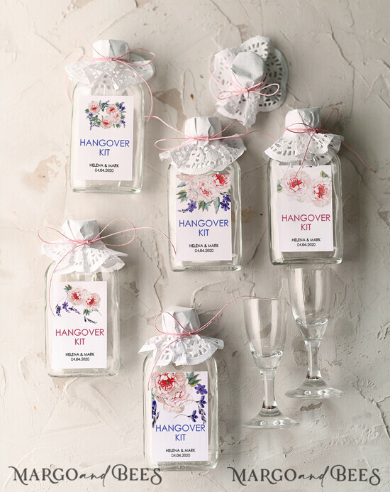 WEDDING FAVORS wedding hangover kits wedding favors, personalized hangover kits 2/kit/but