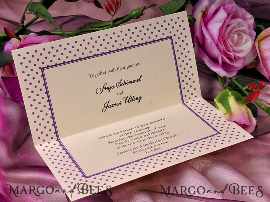   Samples of wedding invitations