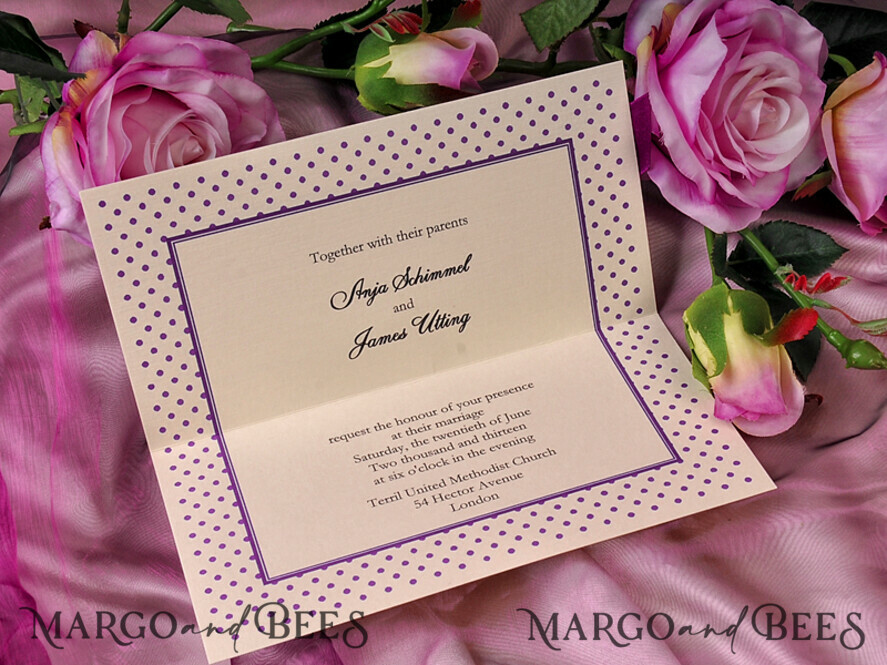   Samples of wedding invitations