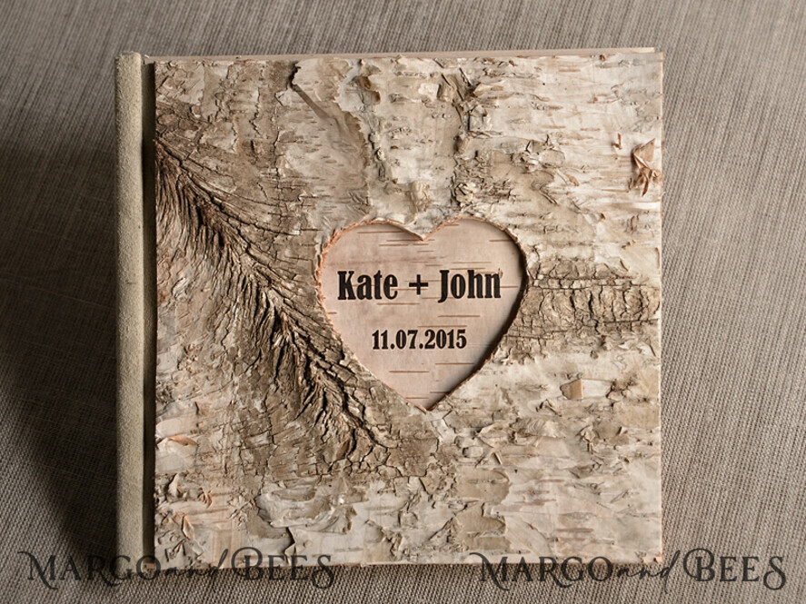 Personalised Wedding Guest Book Engraved Custom Personalized Wooden Wedding