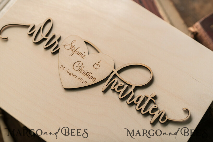 WEDDING GUEST BOOKS Wooden Rustic Guestbooks Preonalised wedding Guestbook, Wooden Album Boho Photo Booth Engraved Wood Book Boho Instant Photo Book