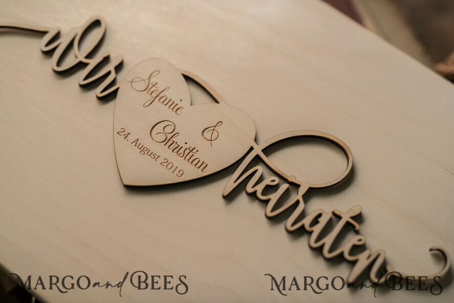 WEDDING GUEST BOOKS Wooden Rustic Guestbooks Preonalised wedding Guestbook, Wooden Album Boho Photo Booth Engraved Wood Book Boho Instant Photo Book