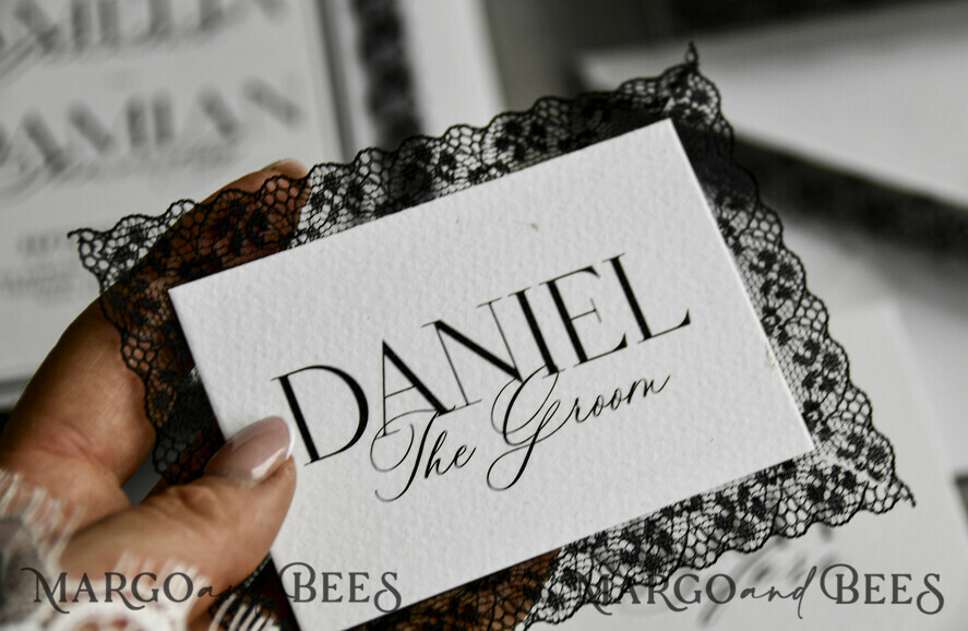 PLACE CARDS / TABLE CARDS Lace Romantic Lace ivory Wedding Place Cards, Elegant Name Tags for Your Wedding Tables, 