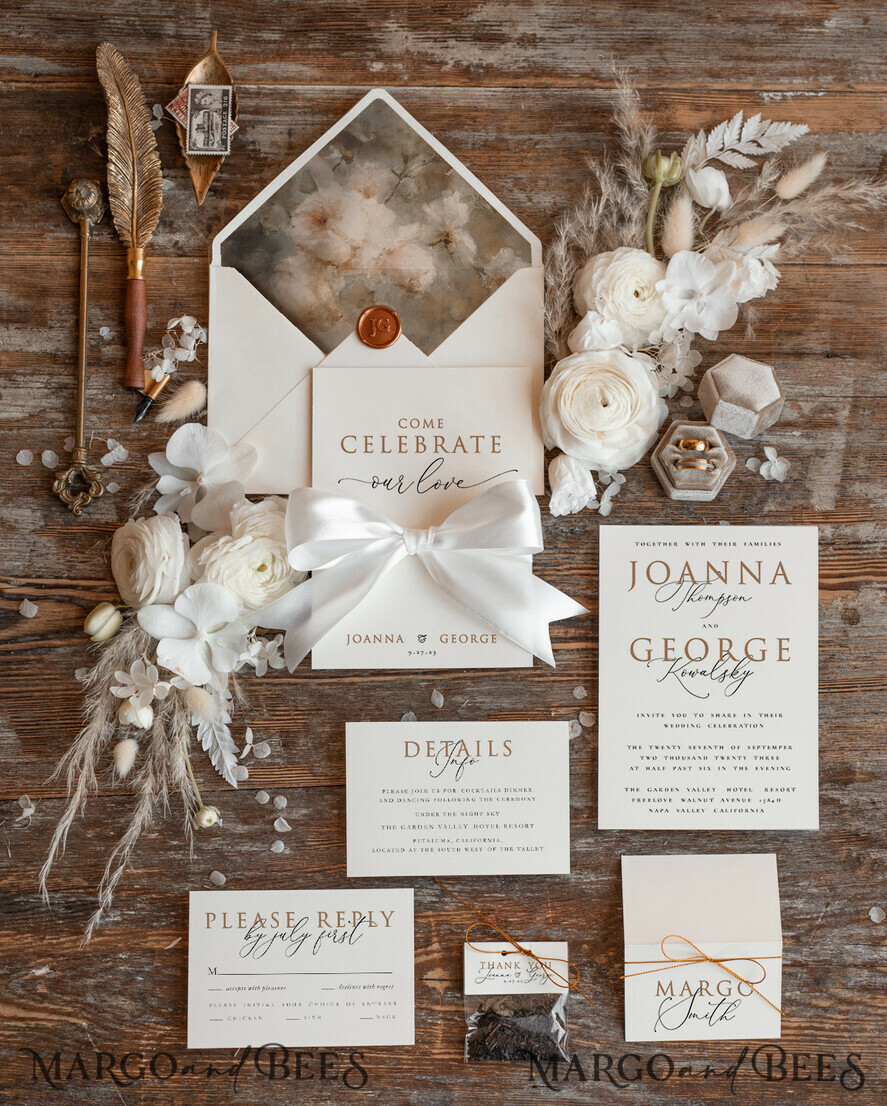 WEDDING INVITATIONS floral / boho / watercolor 