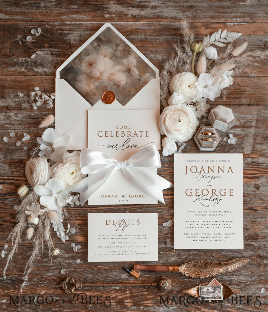 WEDDING INVITATIONS floral / boho / watercolor 