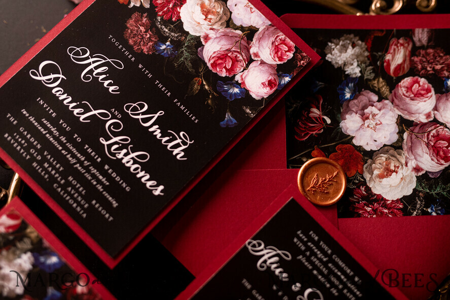 WEDDING INVITATIONS floral / boho / watercolor flowers