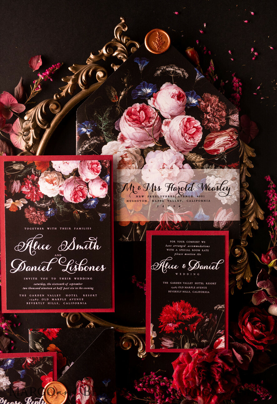 WEDDING INVITATIONS floral / boho / watercolor flowers