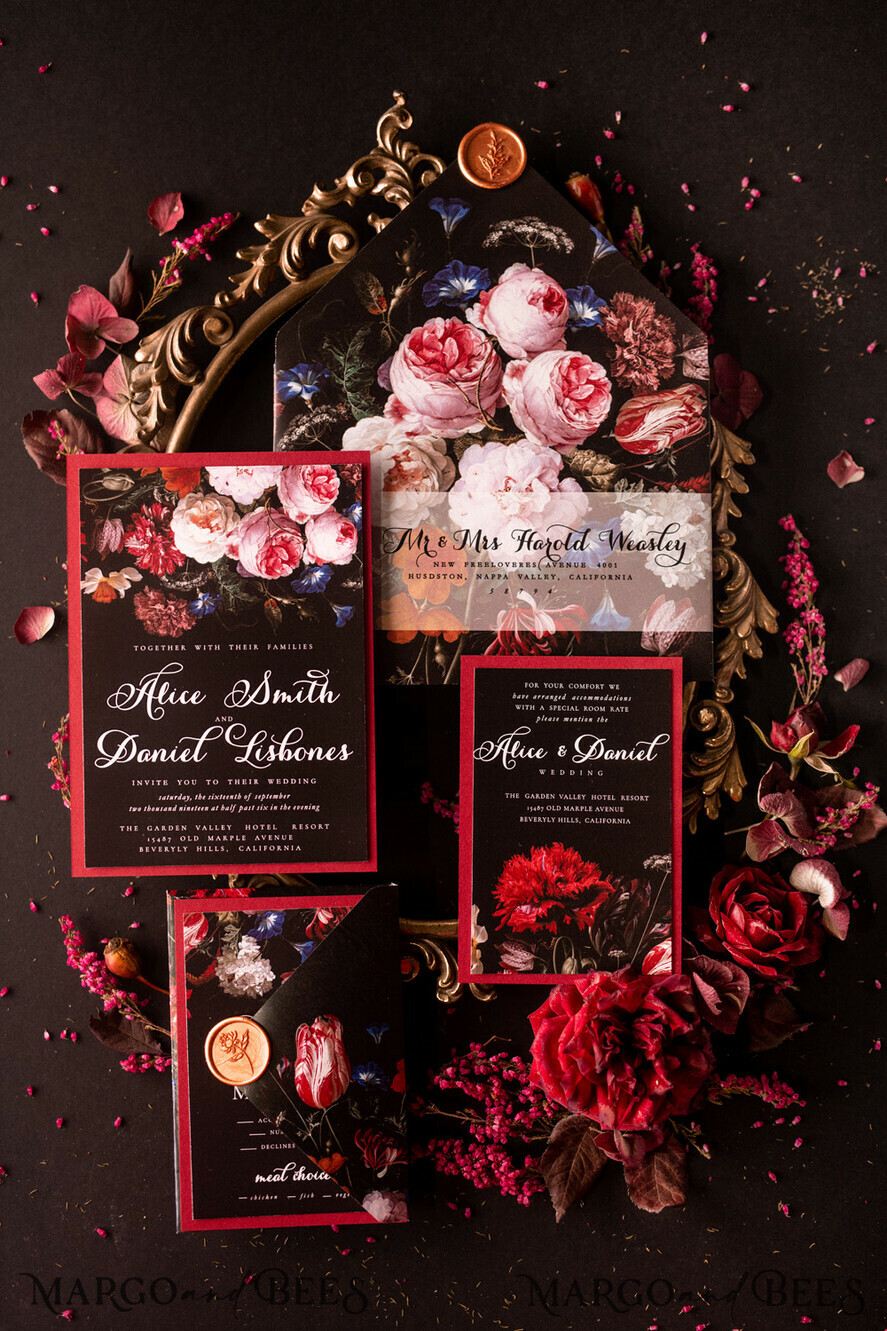 WEDDING INVITATIONS floral / boho / watercolor flowers