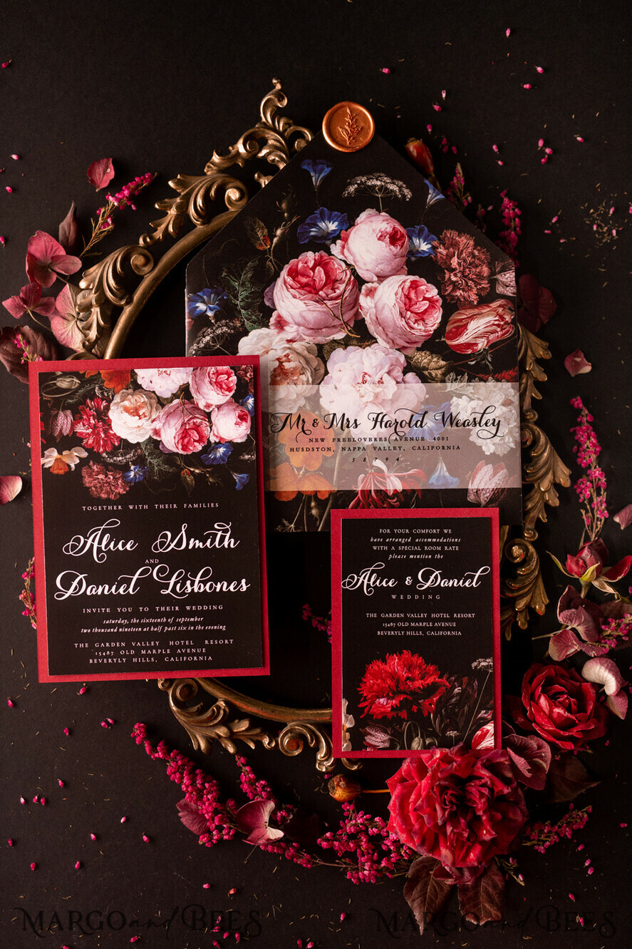 WEDDING INVITATIONS floral / boho / watercolor flowers