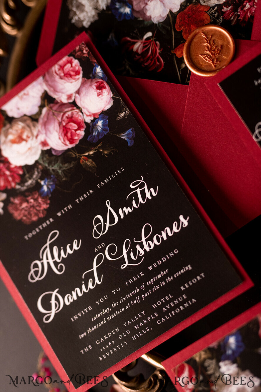 WEDDING INVITATIONS floral / boho / watercolor flowers