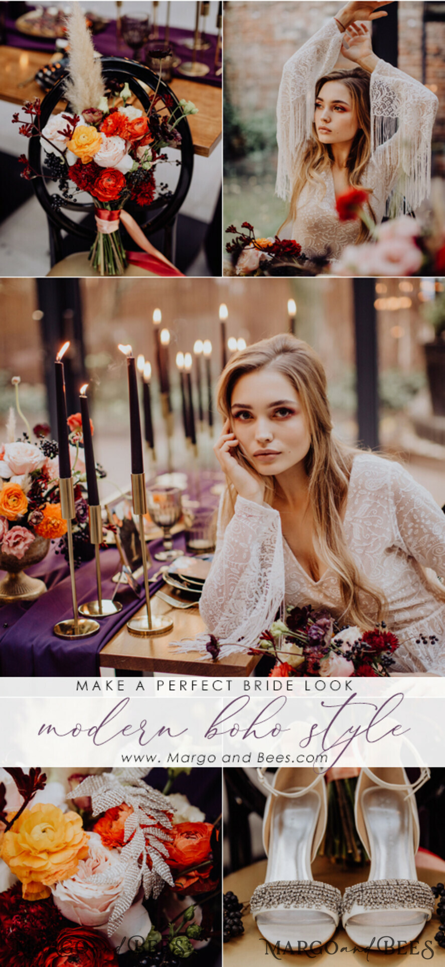 WEDDING INVITATIONS floral / boho / watercolor flowers