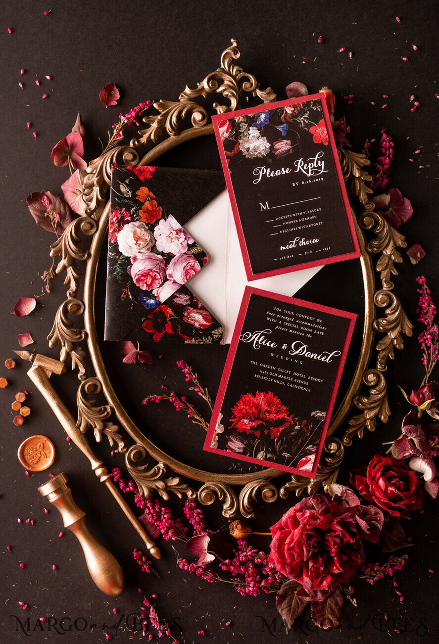 WEDDING INVITATIONS floral / boho / watercolor flowers