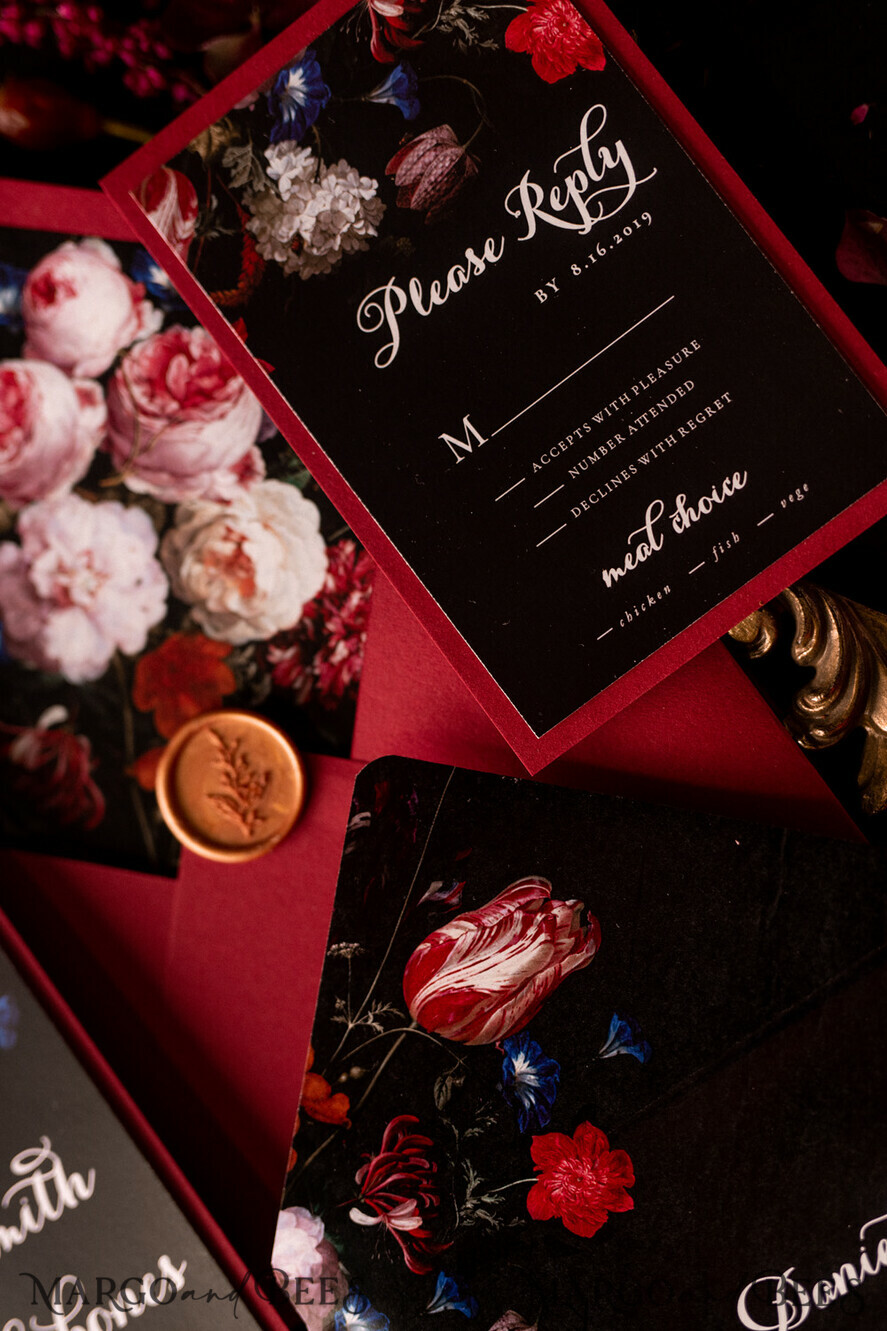 WEDDING INVITATIONS floral / boho / watercolor flowers