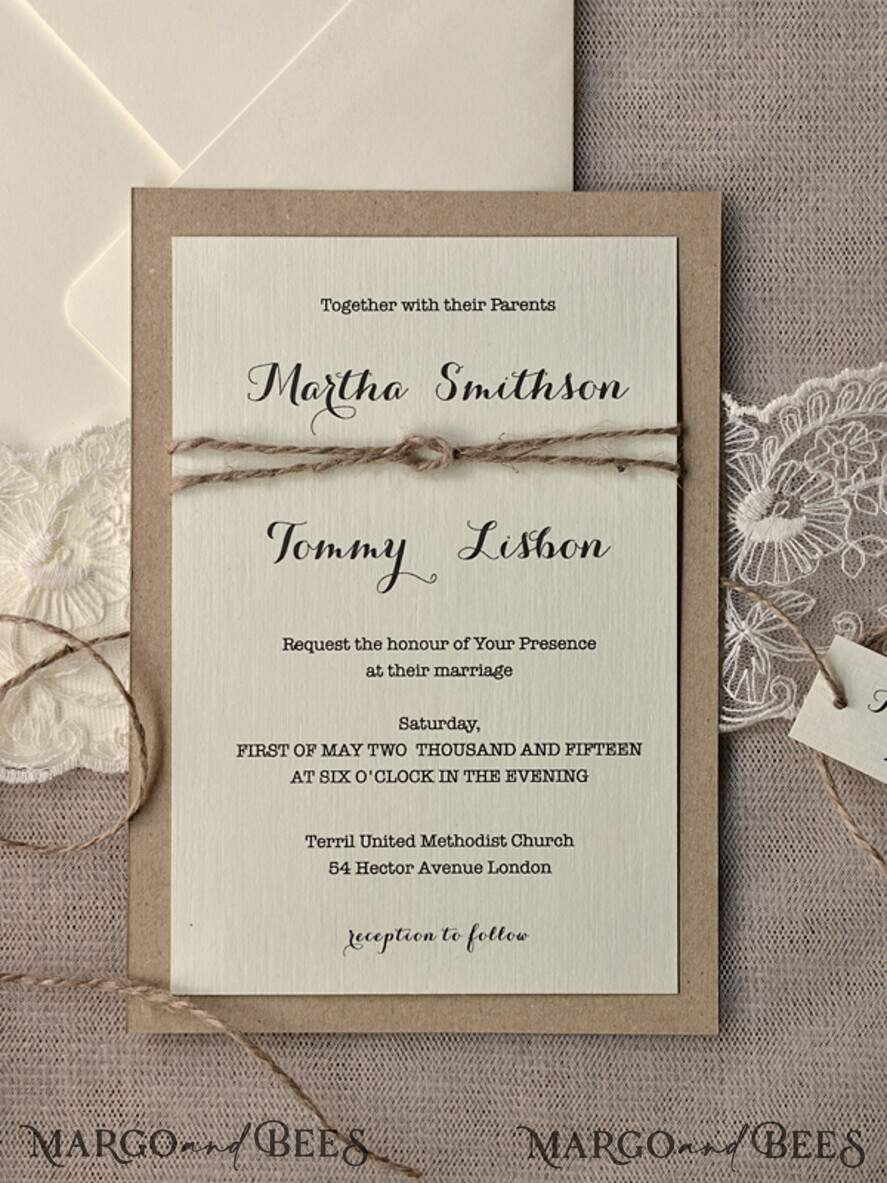 Wedding invitations UK, elegant chic invites