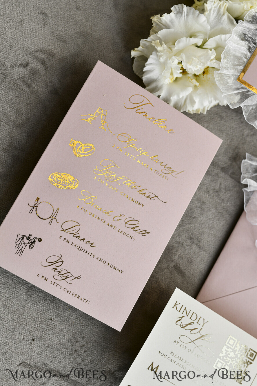 WEDDING INVITATIONS vintage lace/ rustic lace Personalized Golden Wedding invitations Vintage Lace Invites Ivory
