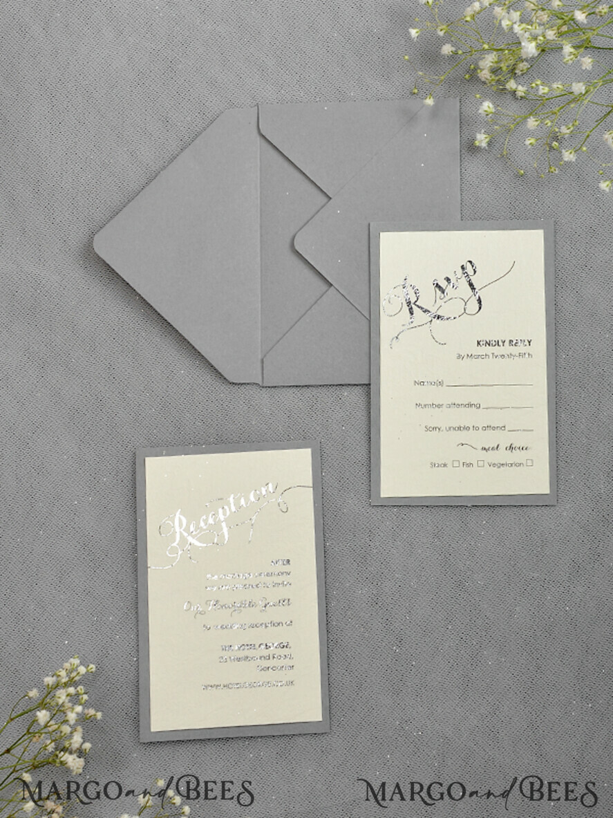 Stylish wedding invitation, lace invites