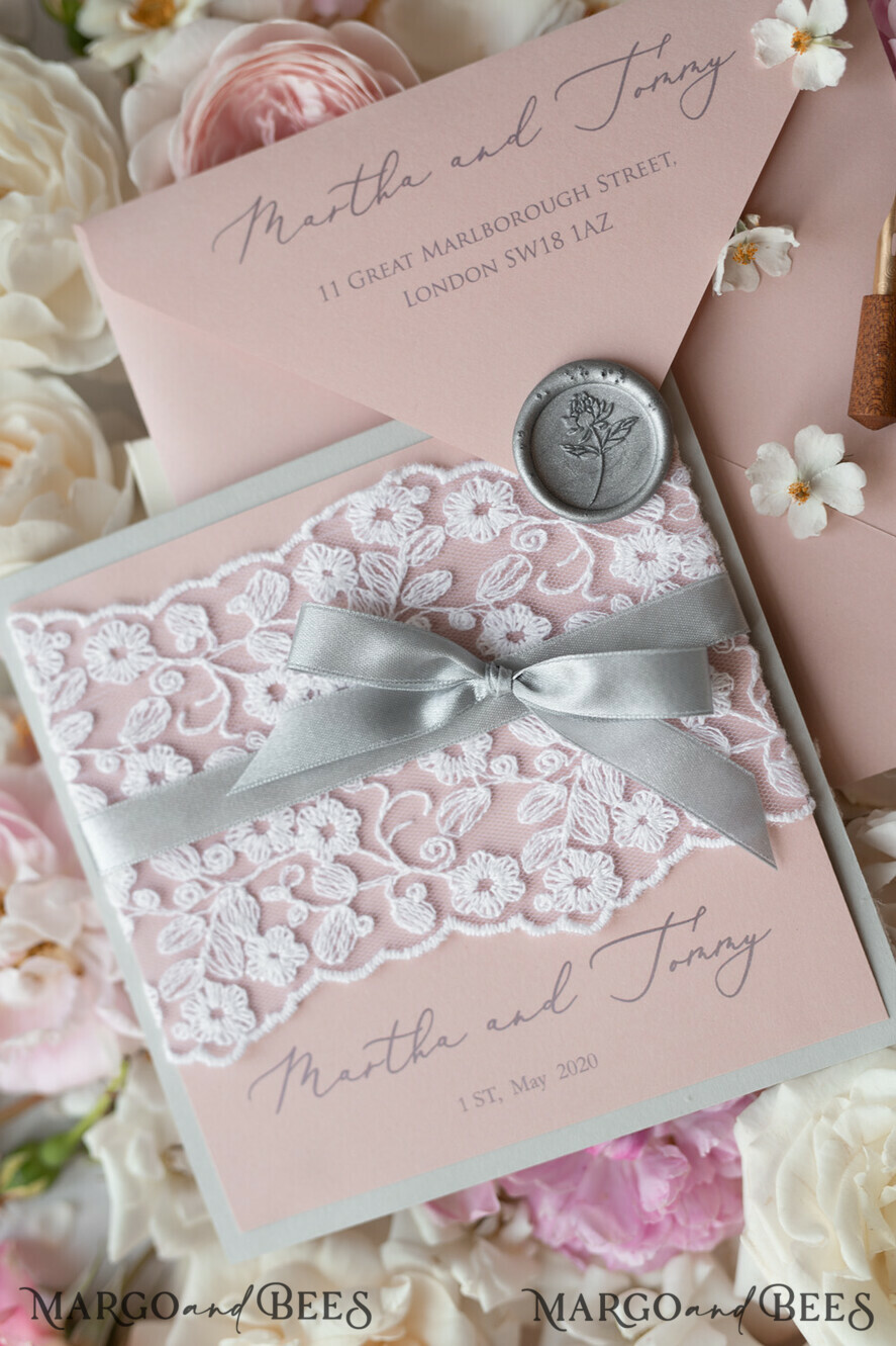 Blush Pink and Gray Wedding