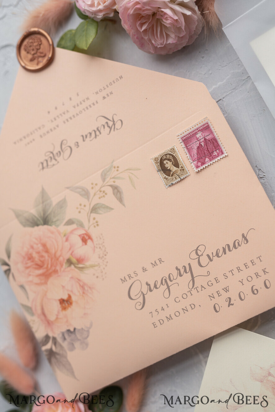 RUSTIC Details about   VINTAGE LACE & PEARL PEARSONALISED WEDDING INVITATION 