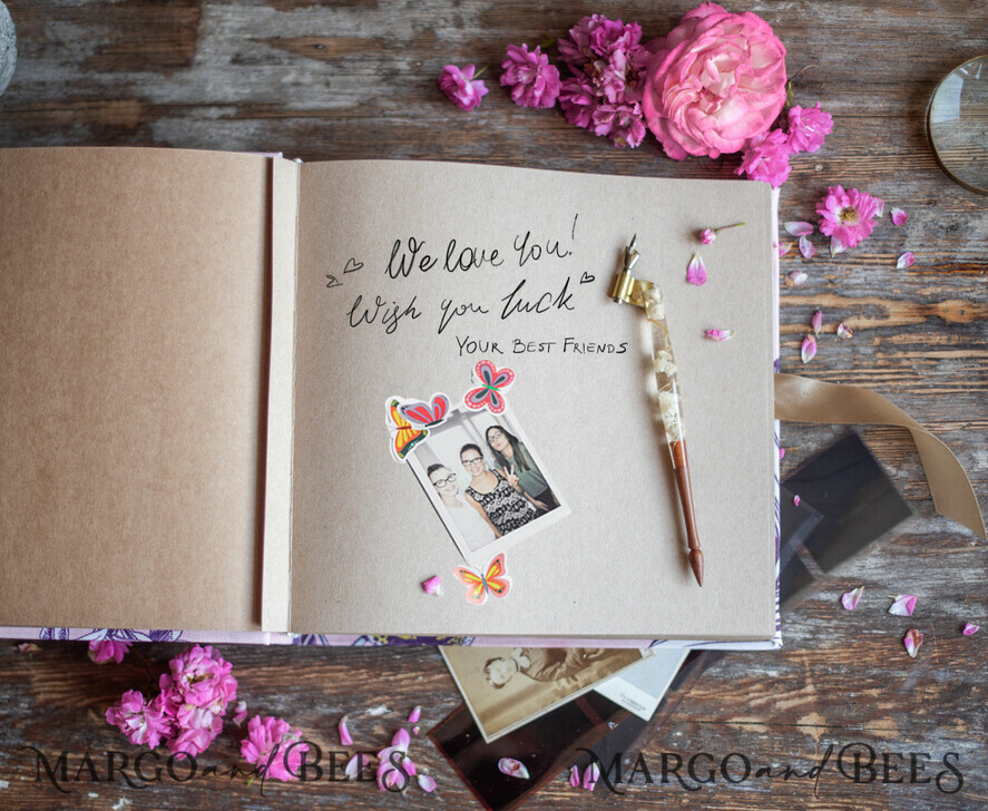 Wedding Guestbook for Polaroid Pictures, Instax Weddin Guestbook Book with  writing space