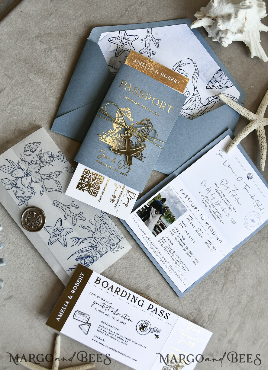 WEDDING INVITATIONS passport to love/ beach wedding invites  Sage Green Passport Wedding Invitation, Wedding Cards  Boarding Pass,  Tuscany Passport Wedding Invitations  Abroad, Destination Wedding Invites, Travel Map Wedding Stationary