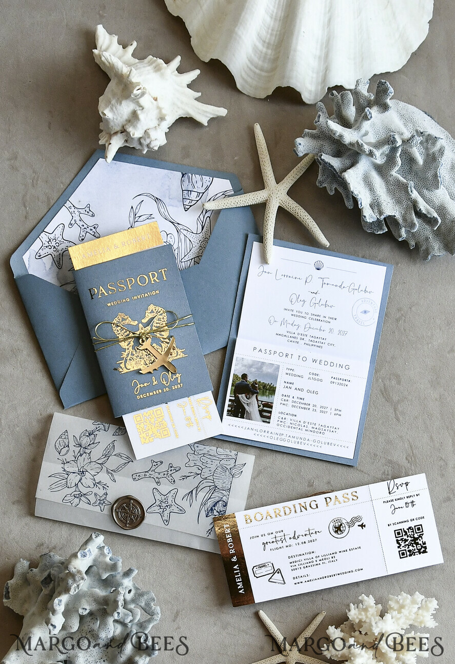 WEDDING INVITATIONS passport to love/ beach wedding invites  Sage Green Passport Wedding Invitation, Wedding Cards  Boarding Pass,  Tuscany Passport Wedding Invitations  Abroad, Destination Wedding Invites, Travel Map Wedding Stationary
