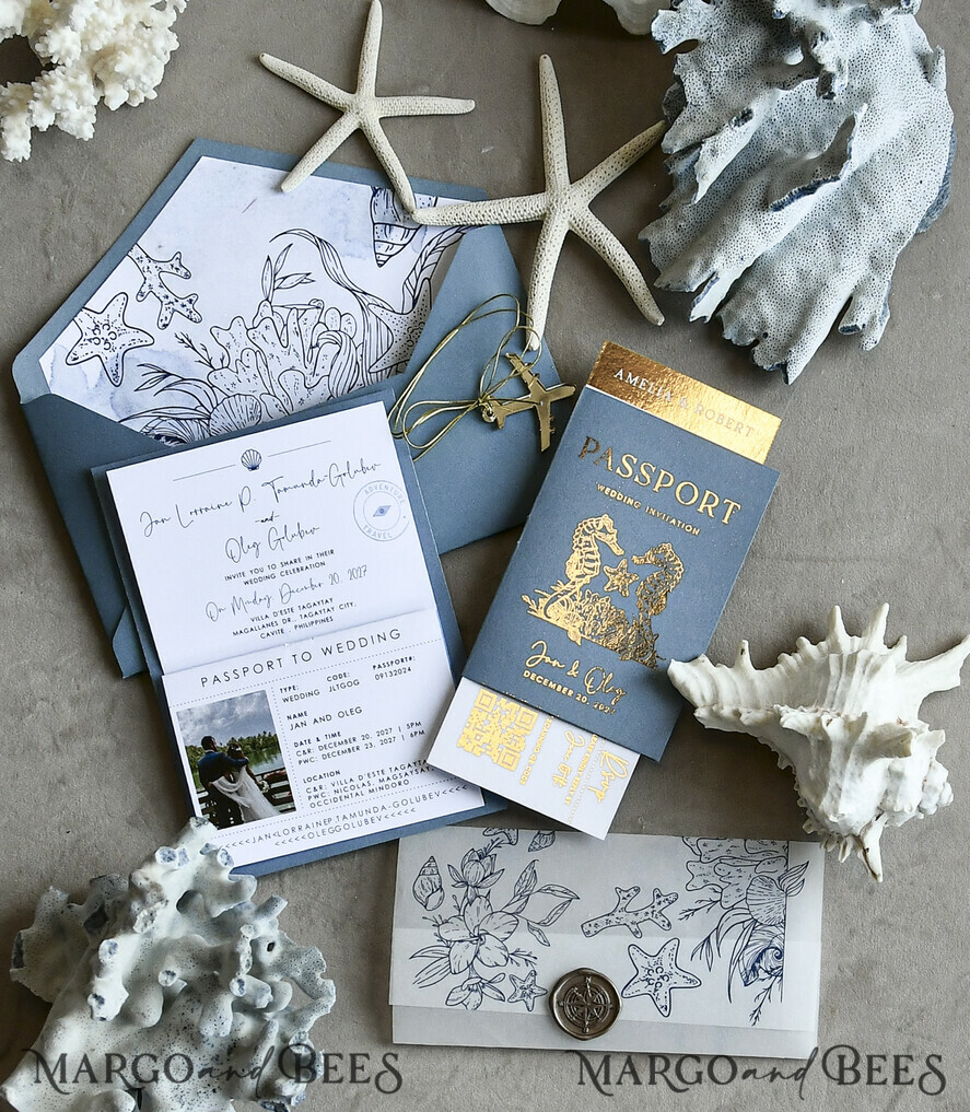 WEDDING INVITATIONS passport to love/ beach wedding invites  Sage Green Passport Wedding Invitation, Wedding Cards  Boarding Pass,  Tuscany Passport Wedding Invitations  Abroad, Destination Wedding Invites, Travel Map Wedding Stationary