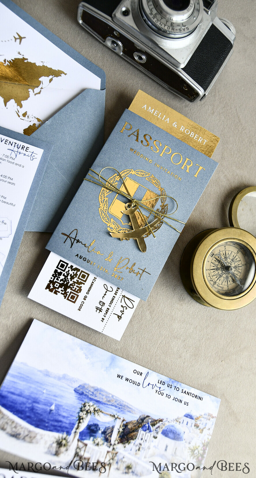 WEDDING INVITATIONS passport to love/ beach wedding invites  Sage Green Passport Wedding Invitation, Wedding Cards  Boarding Pass,  Tuscany Passport Wedding Invitations  Abroad, Destination Wedding Invites, Travel Map Wedding Stationary