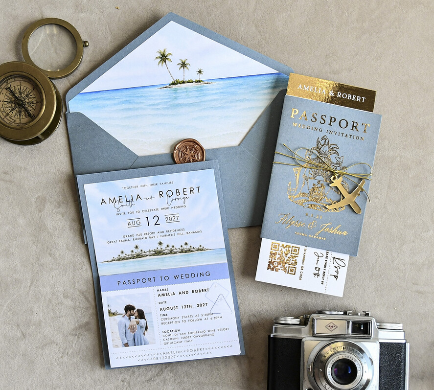 WEDDING INVITATIONS passport to love/ beach wedding invites  Sage Green Passport Wedding Invitation, Wedding Cards  Boarding Pass,  Tuscany Passport Wedding Invitations  Abroad, Destination Wedding Invites, Travel Map Wedding Stationary