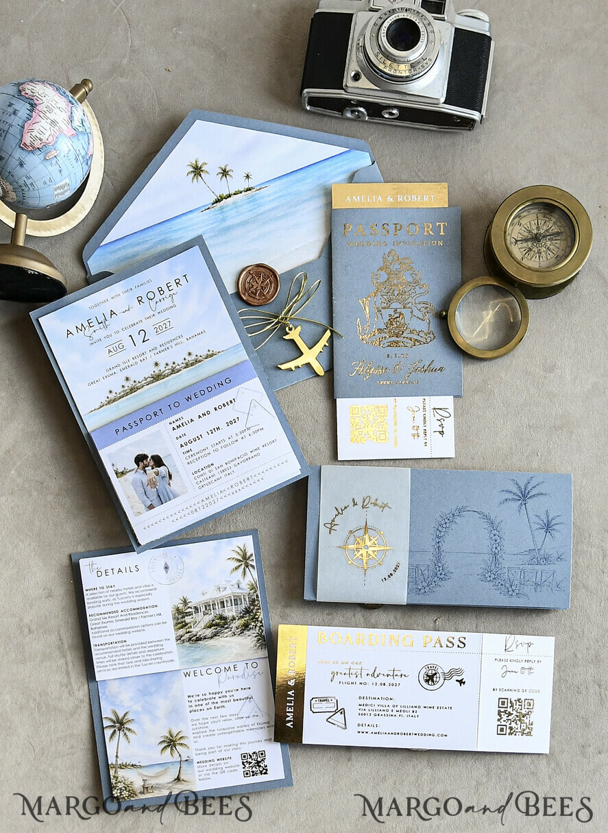 WEDDING INVITATIONS passport to love/ beach wedding invites  Sage Green Passport Wedding Invitation, Wedding Cards  Boarding Pass,  Tuscany Passport Wedding Invitations  Abroad, Destination Wedding Invites, Travel Map Wedding Stationary