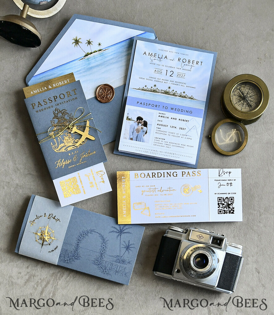 WEDDING INVITATIONS passport to love/ beach wedding invites  Sage Green Passport Wedding Invitation, Wedding Cards  Boarding Pass,  Tuscany Passport Wedding Invitations  Abroad, Destination Wedding Invites, Travel Map Wedding Stationary